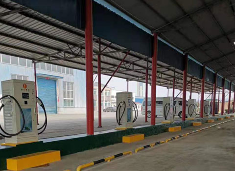 中國(guó)虎工新能源充電站120KW雙槍直流充電樁60KW直流充電樁(圖1)